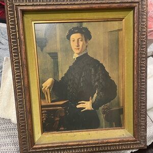 Portrait of a Young Man Framed Canvas